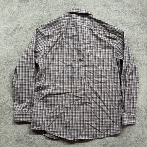 Apt 9 Button Up Shirt Mens‎ Large Slim Flit Purple 16-16.5 Work Casual Formal - Picture 2 of 5